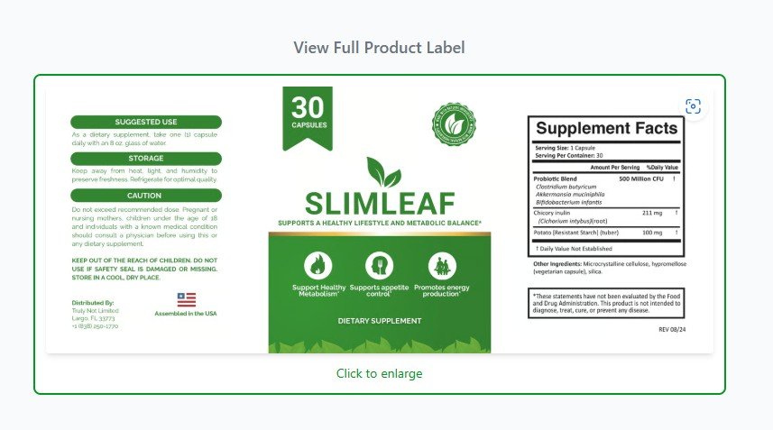 SlimLeaf Label